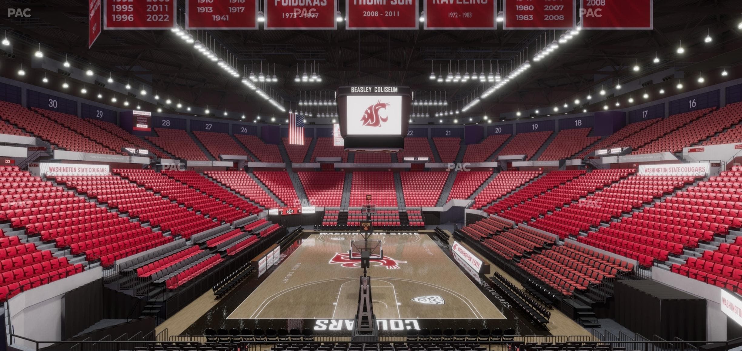 Beasley Coliseum - Section Mezzanine 5 Seat View