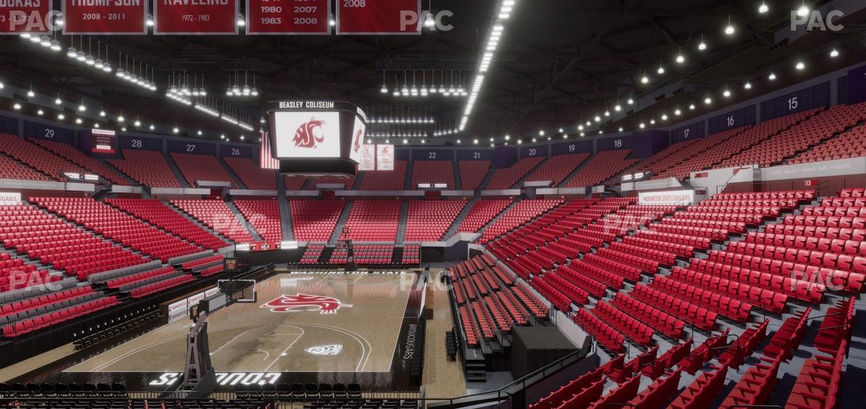 Beasley Coliseum - Section Mezzanine 6 Seat View