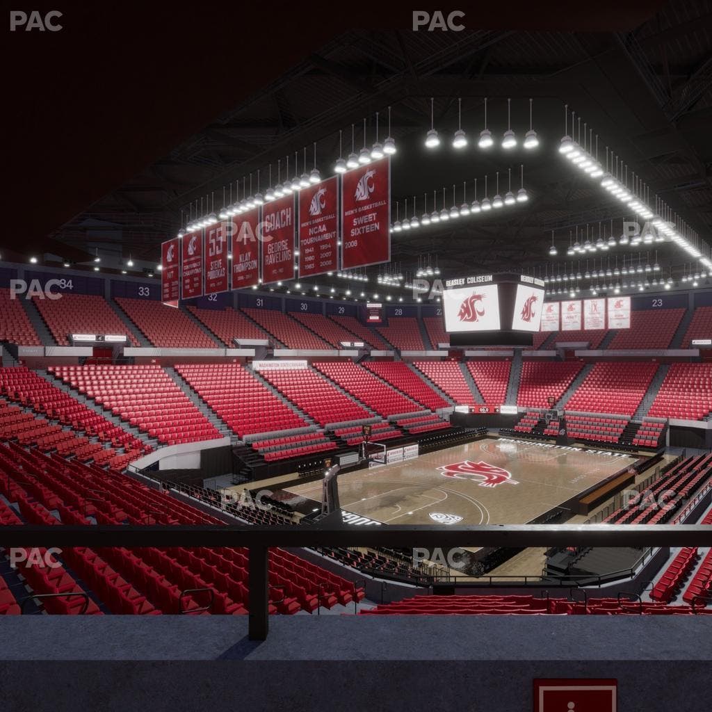 Beasley Coliseum - Section Mezzanine 8 Seat View
