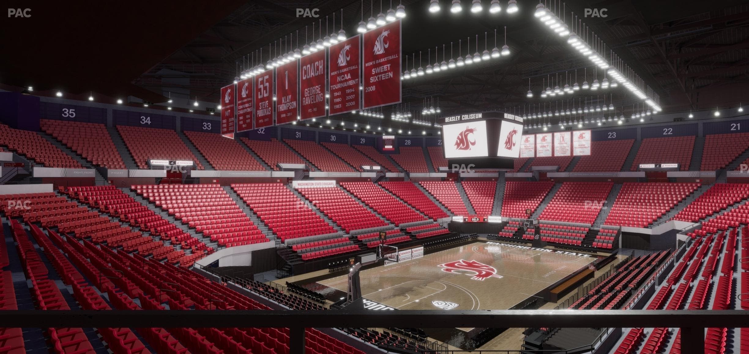 Beasley Coliseum - Section Mezzanine 8 Seat View