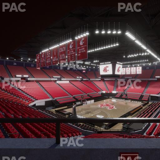 Beasley Coliseum - Section Mezzanine 8 Seat View