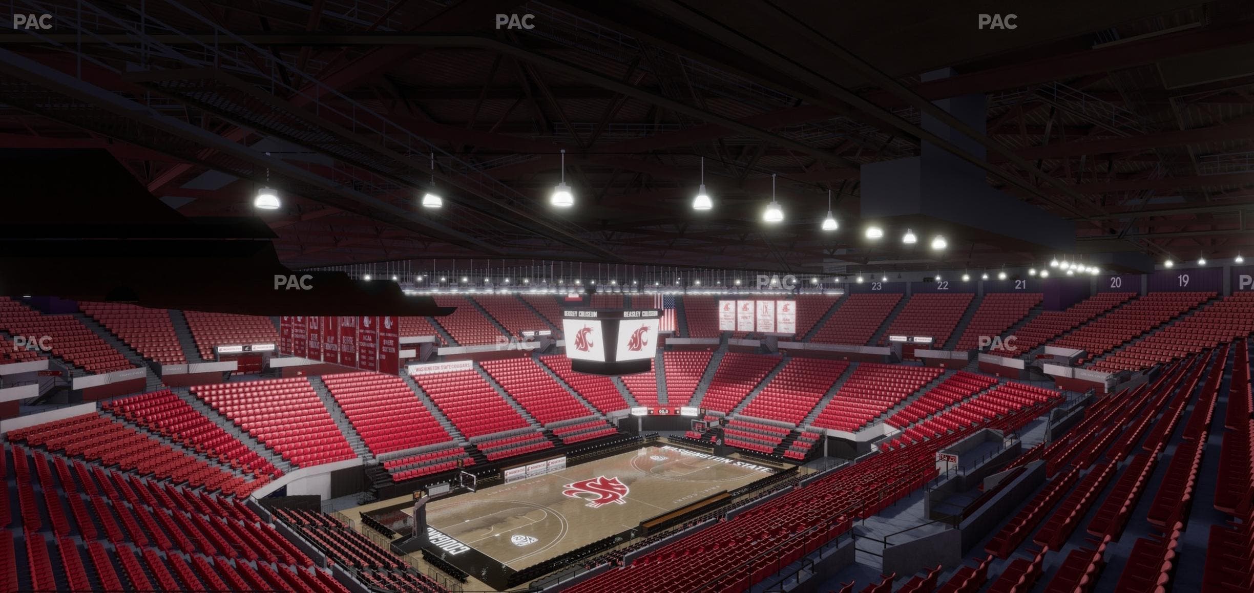 Beasley Coliseum - Section Upper 10 Seat View
