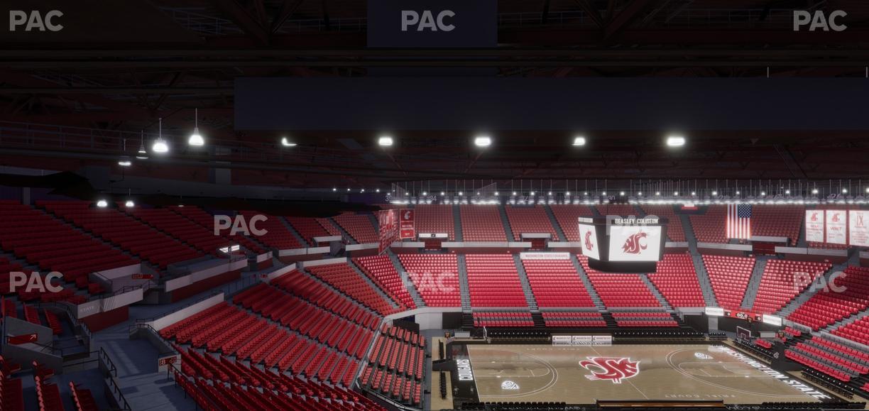 Beasley Coliseum - Section Upper 12 Seat View