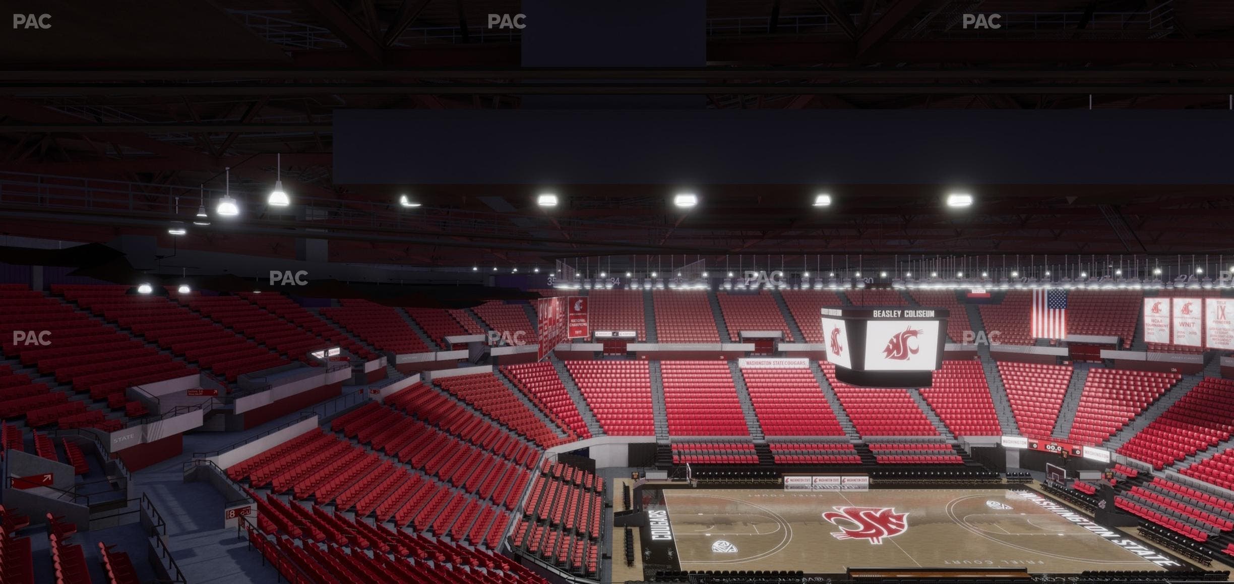 Beasley Coliseum - Section Upper 12 Seat View