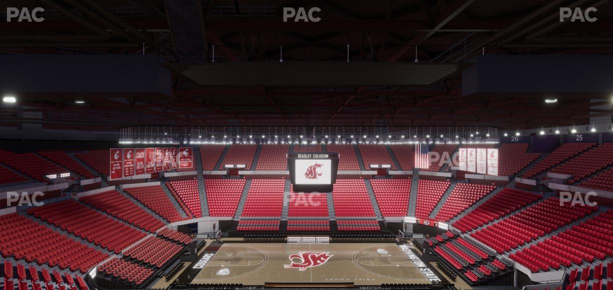 Beasley Coliseum - Section Upper 14 Seat View