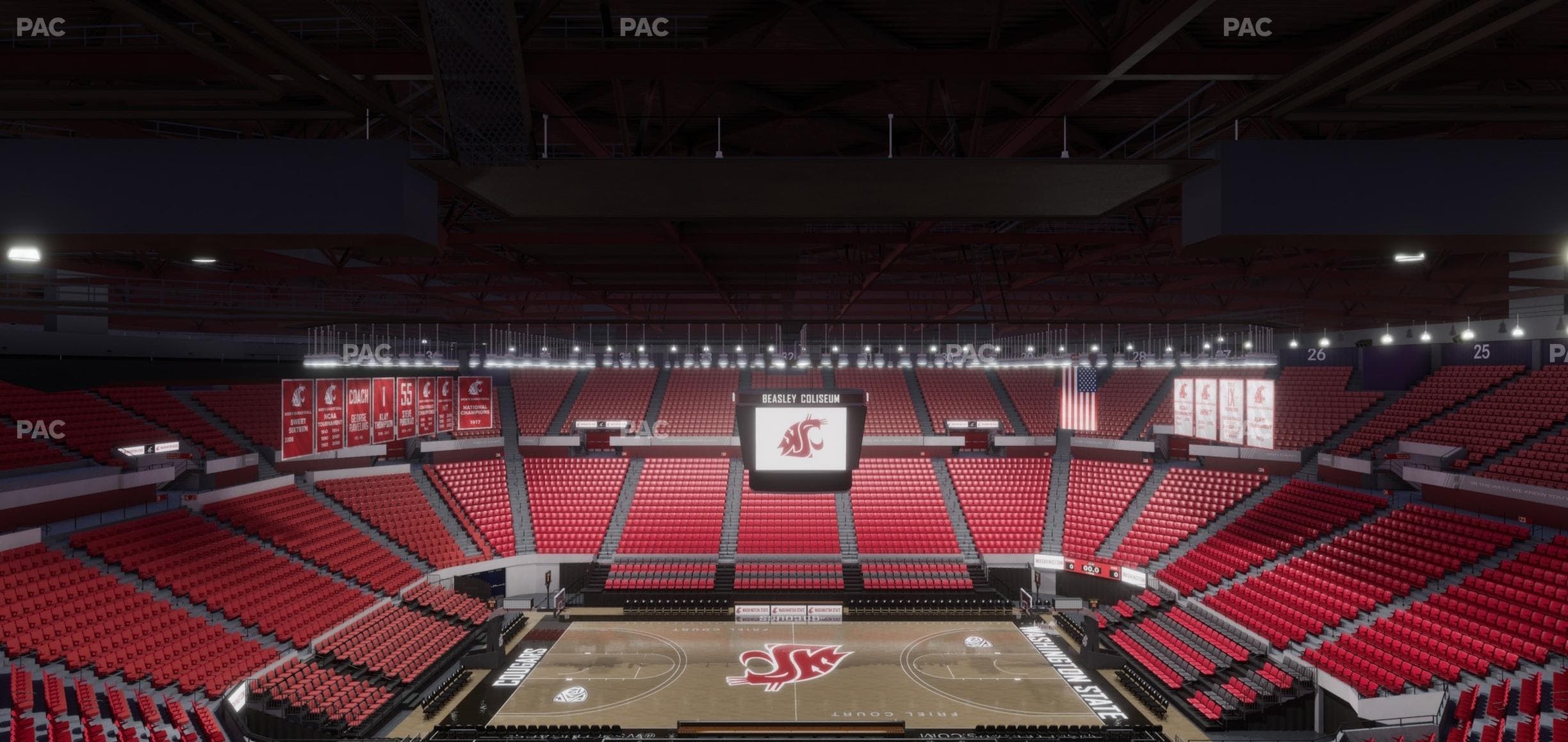 Beasley Coliseum - Section Upper 14 Seat View