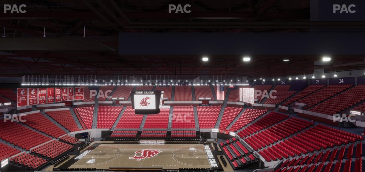 Beasley Coliseum - Section Upper 15 Seat View
