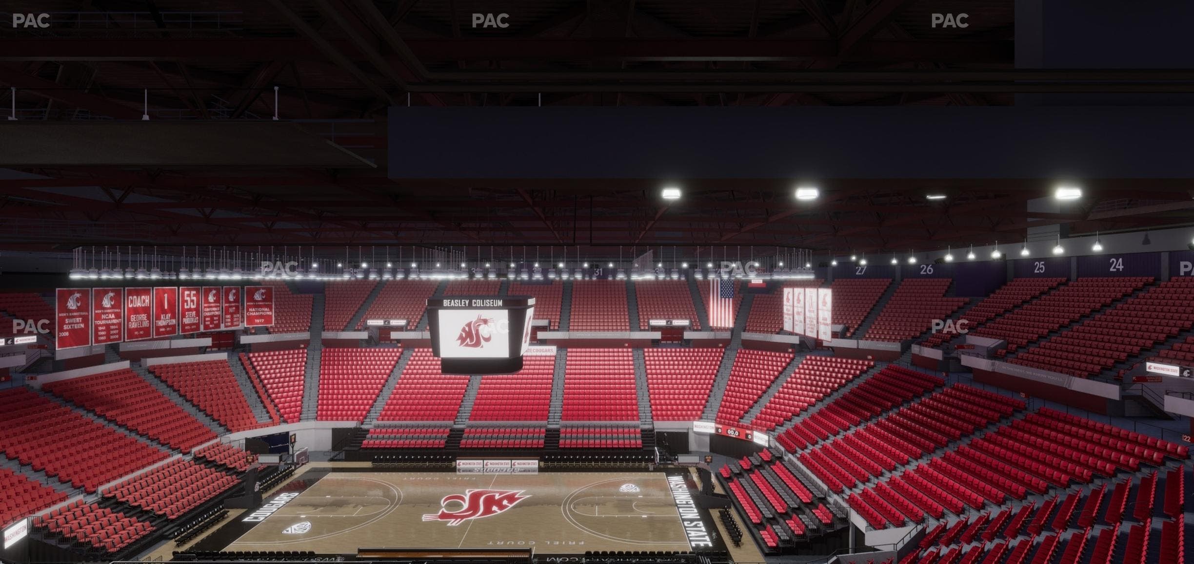 Beasley Coliseum - Section Upper 15 Seat View