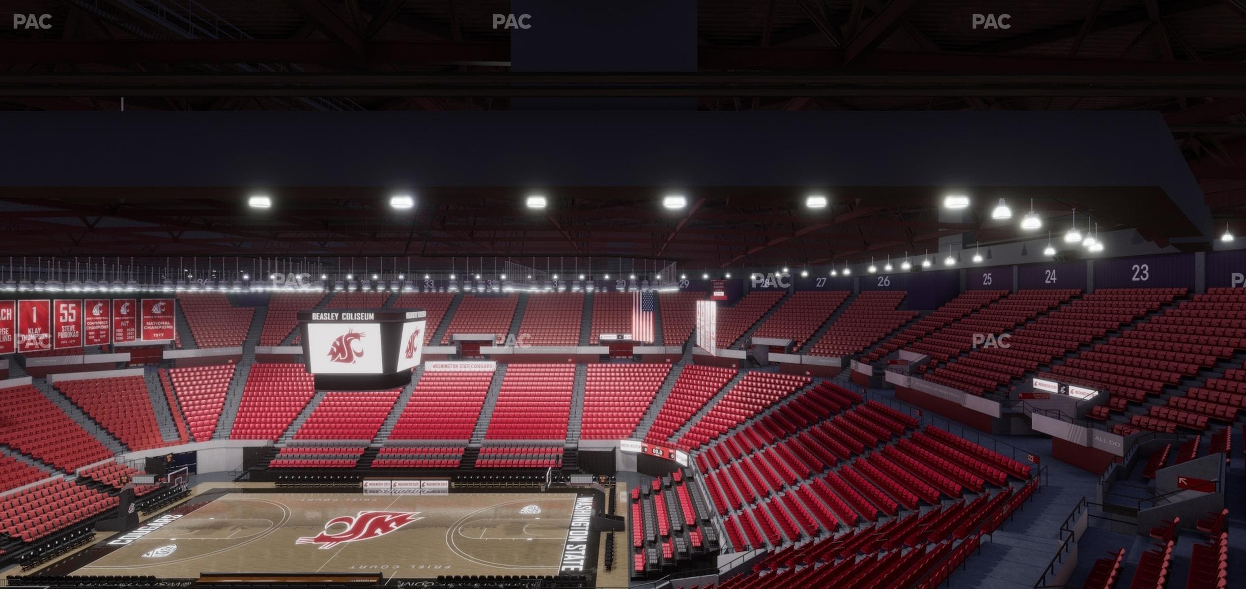Beasley Coliseum - Section Upper 16 Seat View