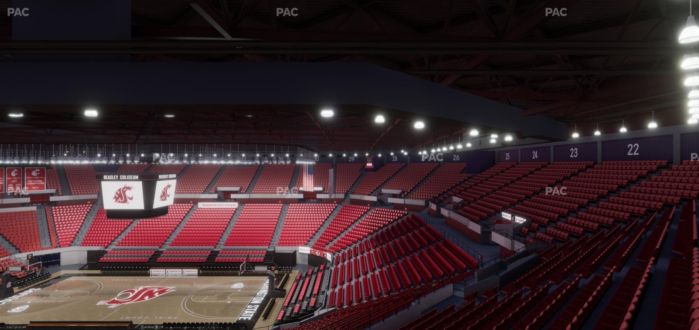 Beasley Coliseum - Section Upper 17 Seat View