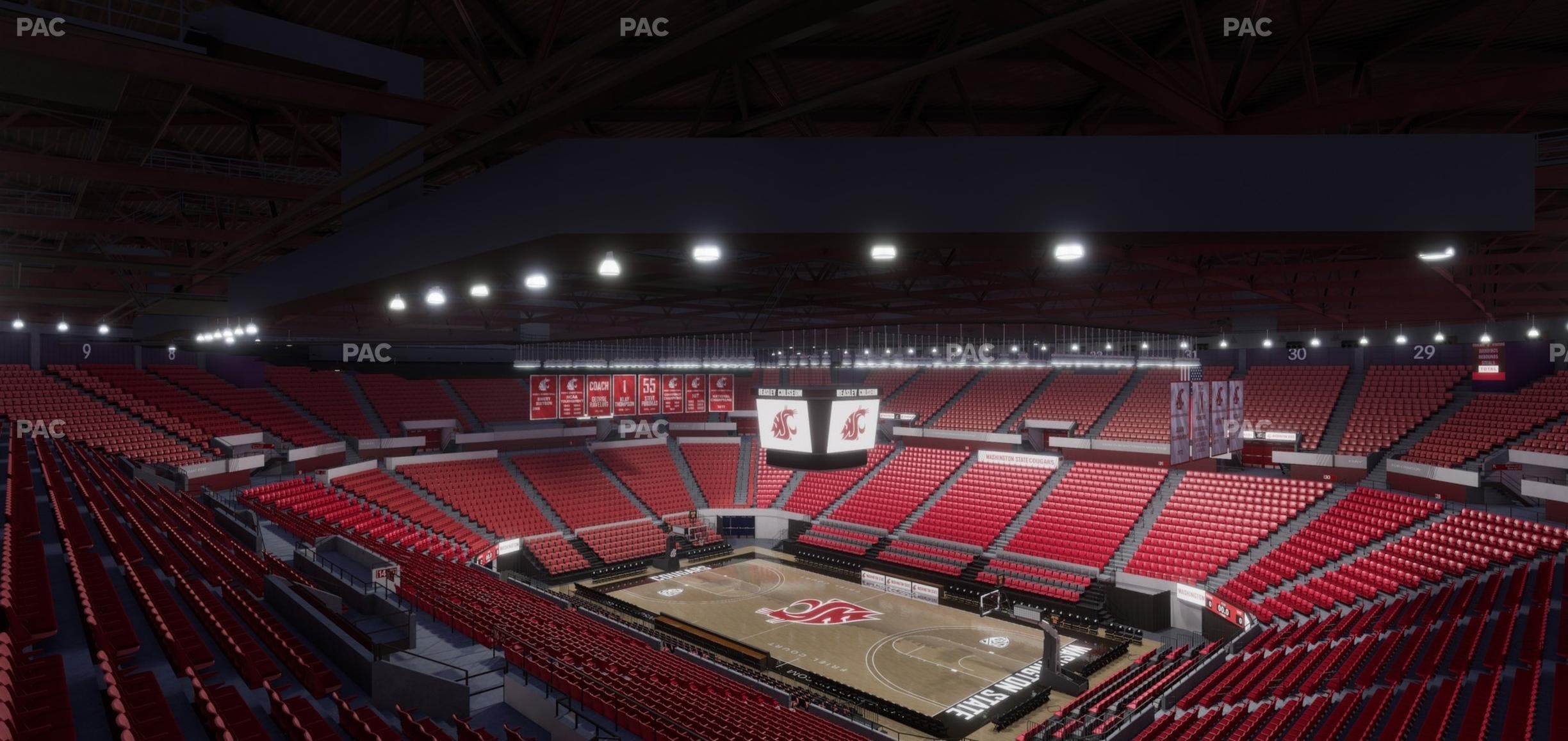 Beasley Coliseum - Section Upper 18 Seat View