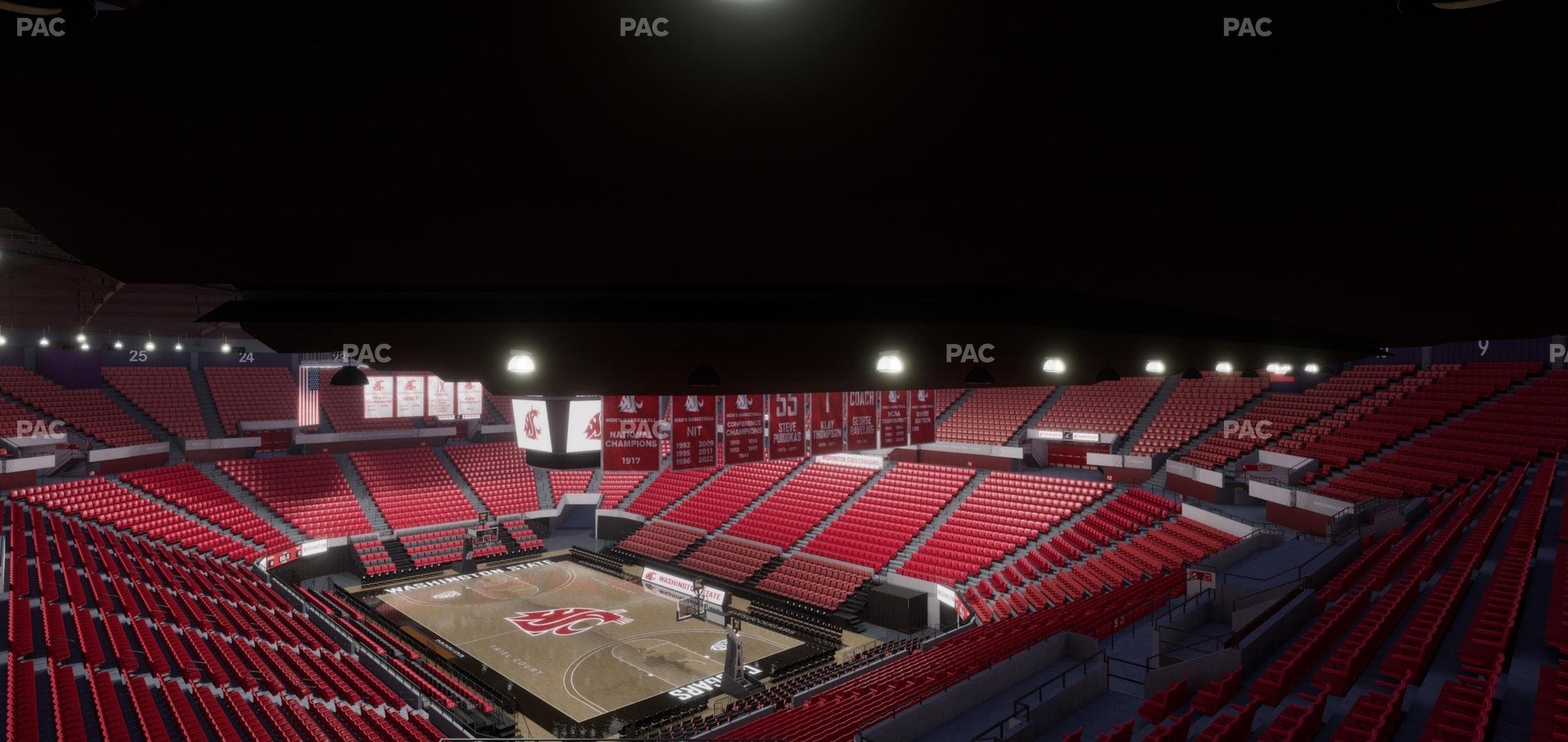 Beasley Coliseum - Section Upper 2 Seat View
