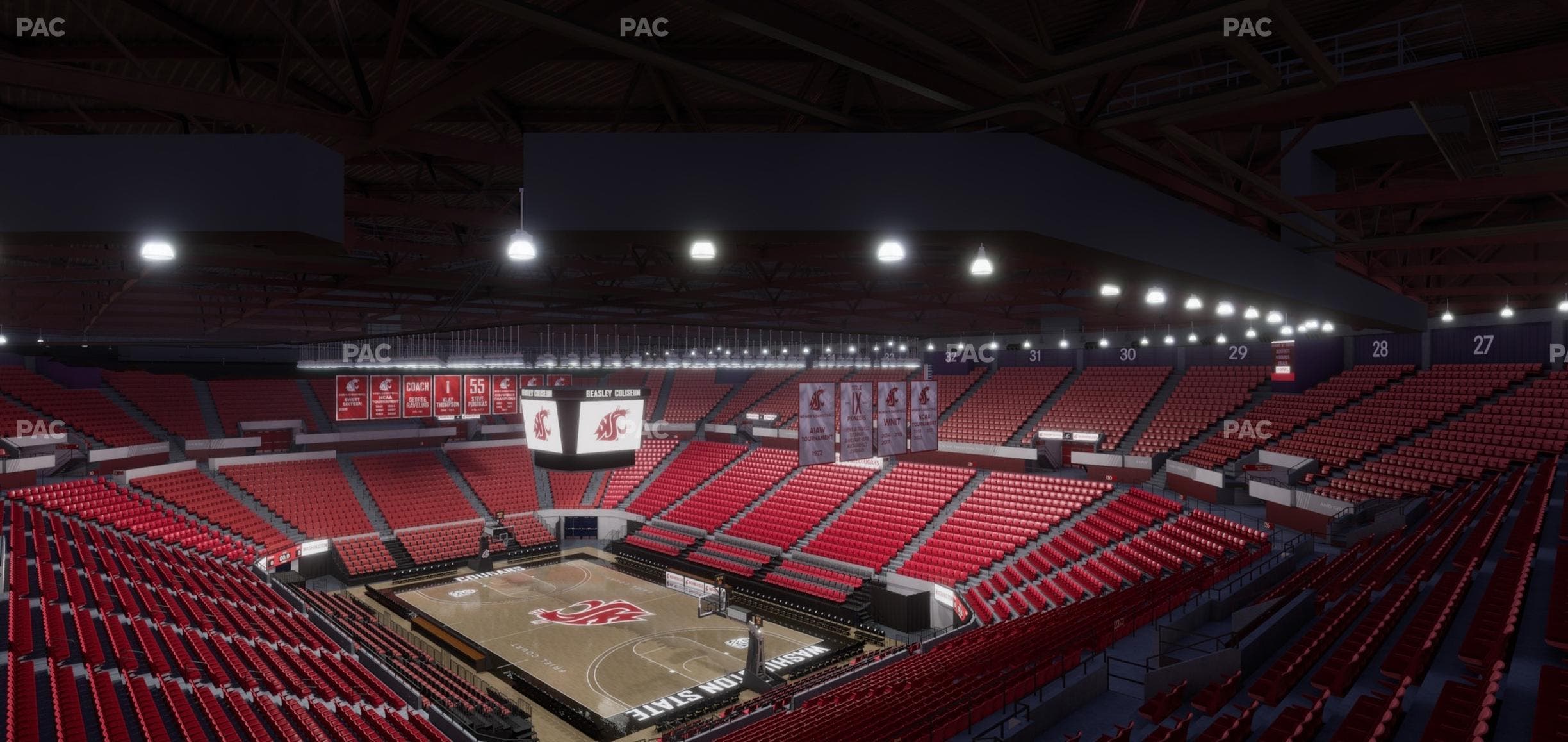 Beasley Coliseum - Section Upper 20 Seat View