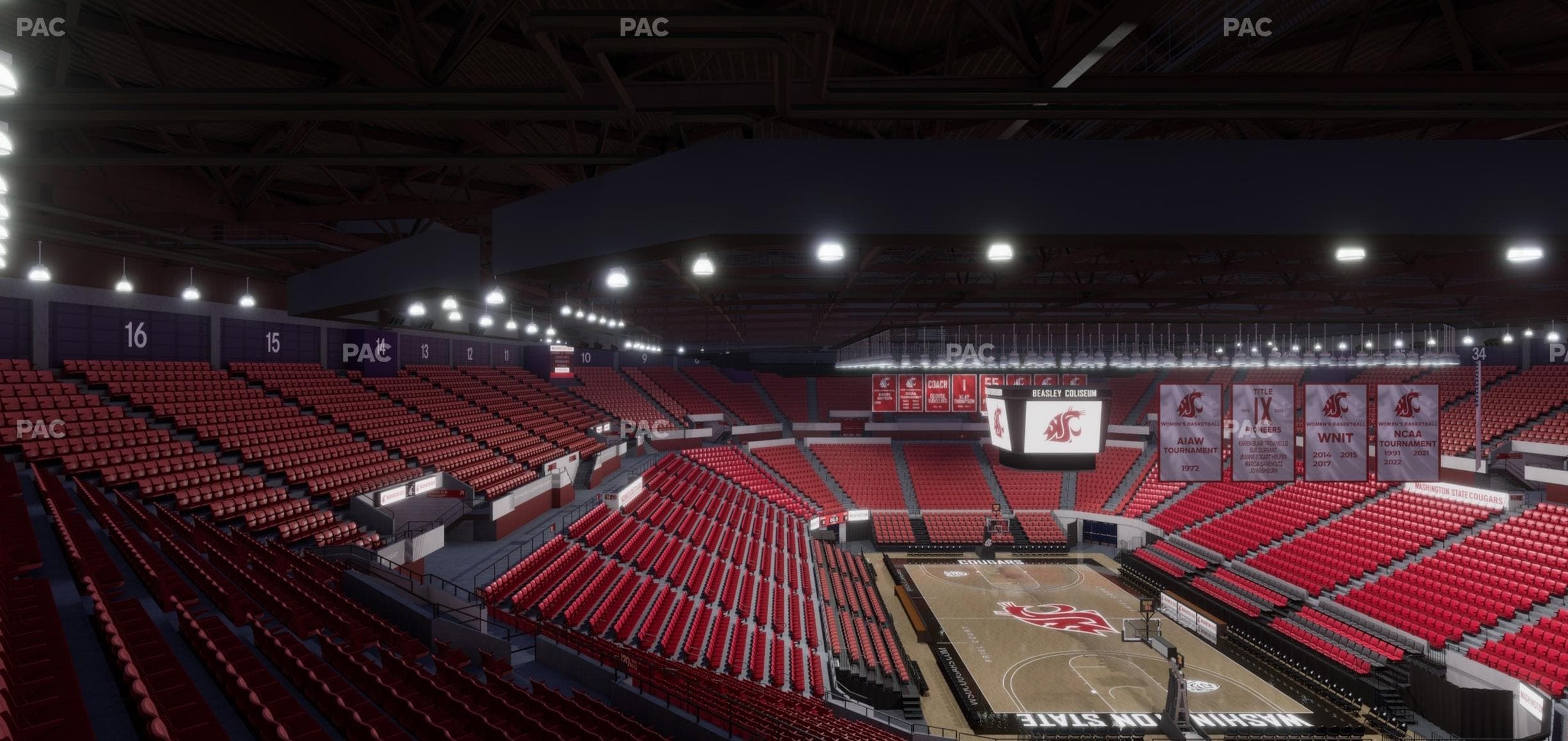 Beasley Coliseum - Section Upper 21 Seat View