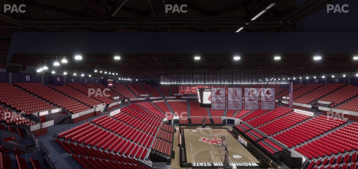 Beasley Coliseum - Section Upper 22 Seat View