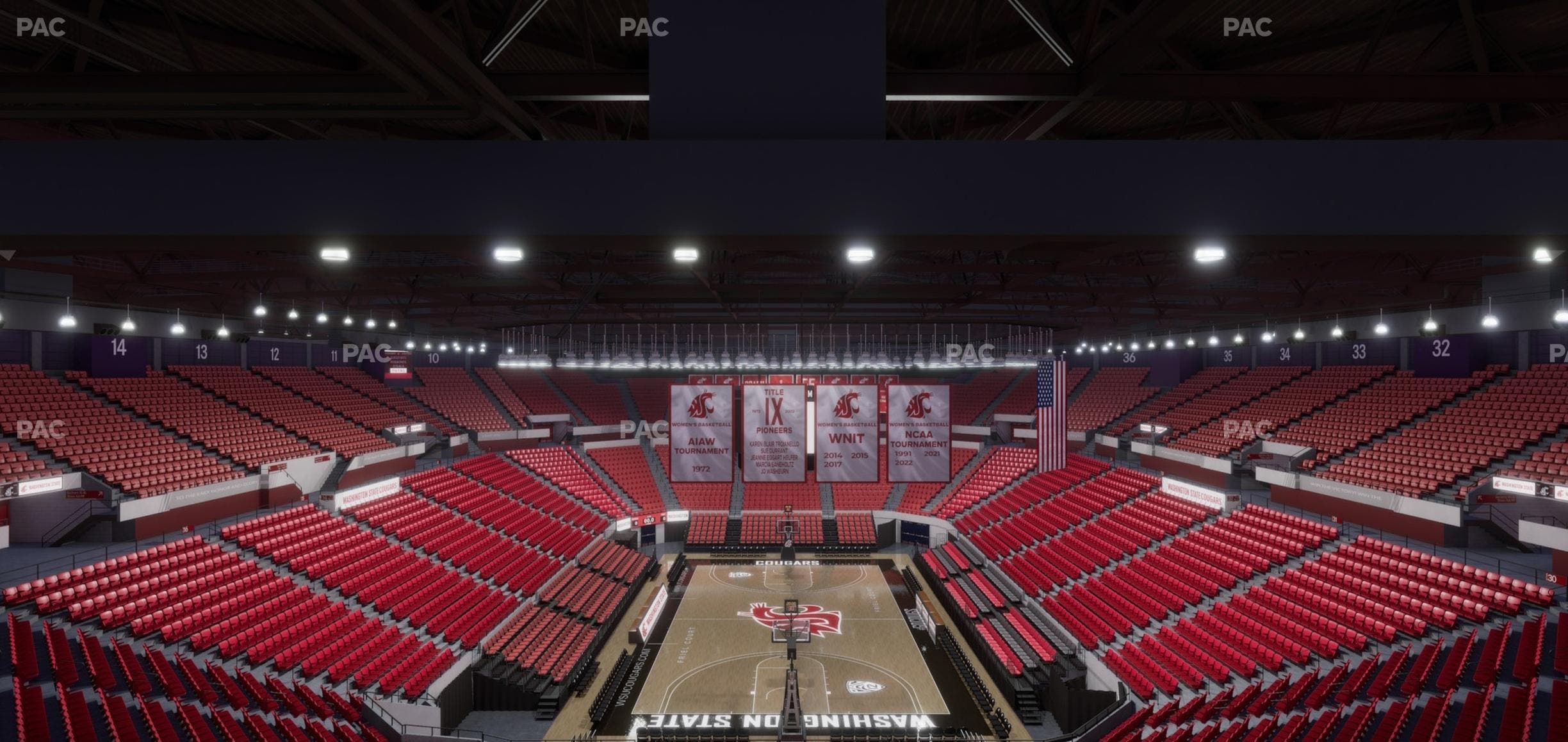 Beasley Coliseum - Section Upper 23 Seat View