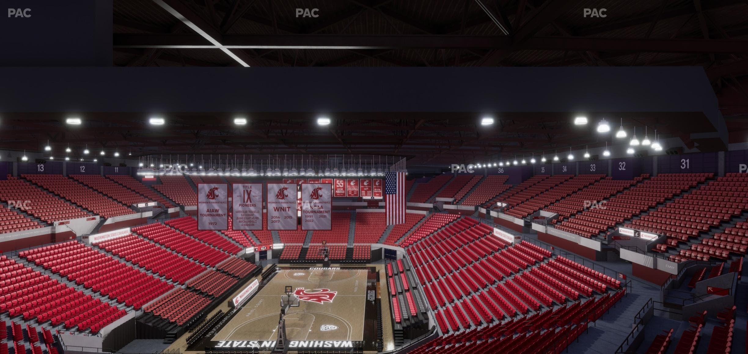 Beasley Coliseum - Section Upper 24 Seat View