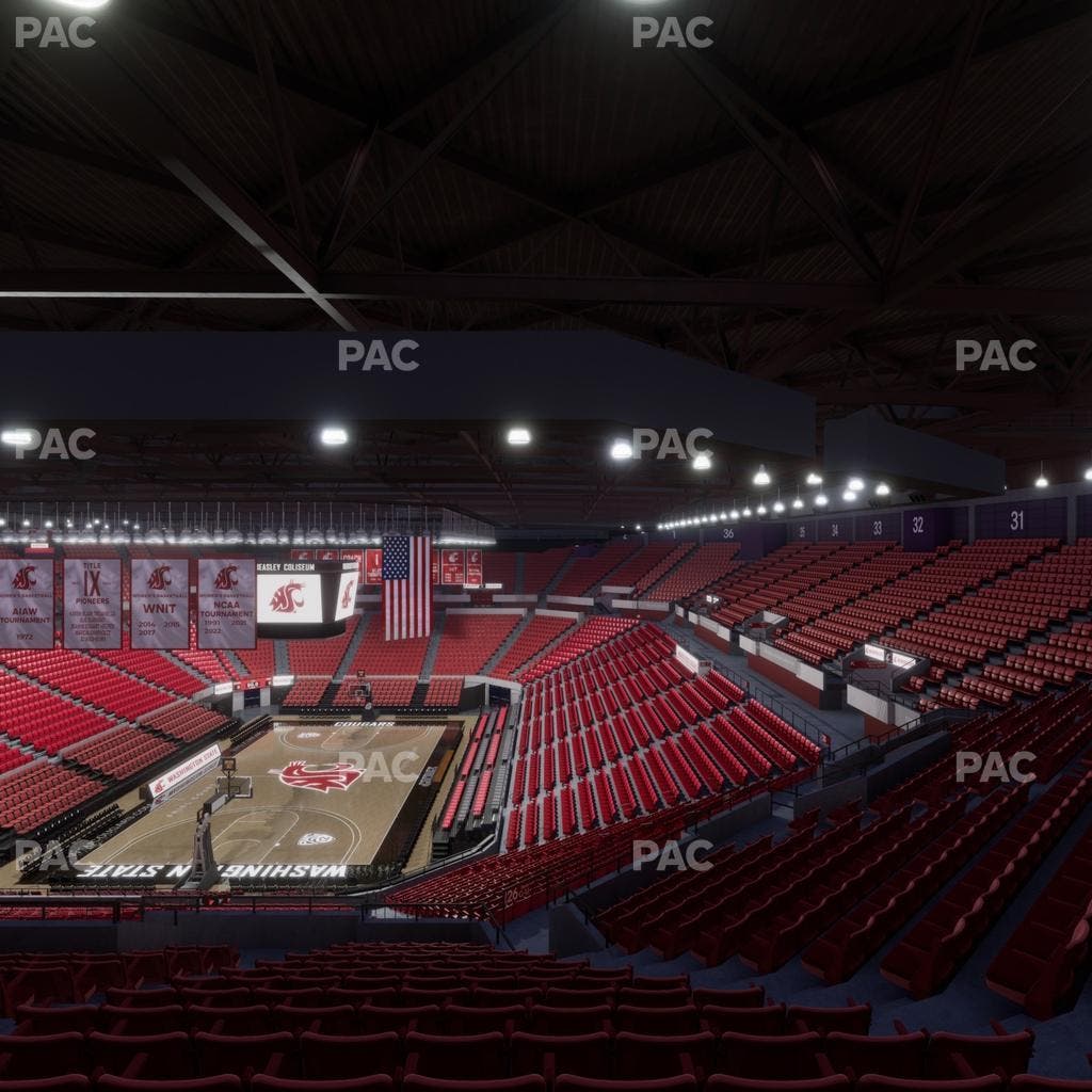 Beasley Coliseum - Section Upper 25 Seat View