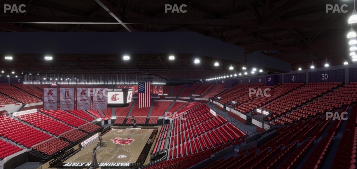 Beasley Coliseum - Section Upper 25 Seat View