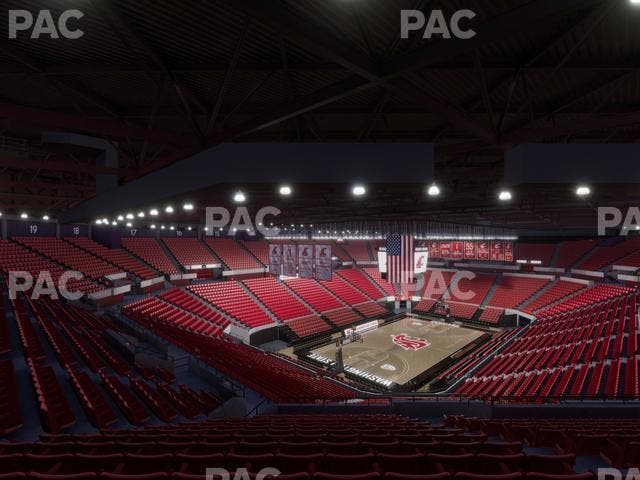Beasley Coliseum - Section Upper 26 Seat View