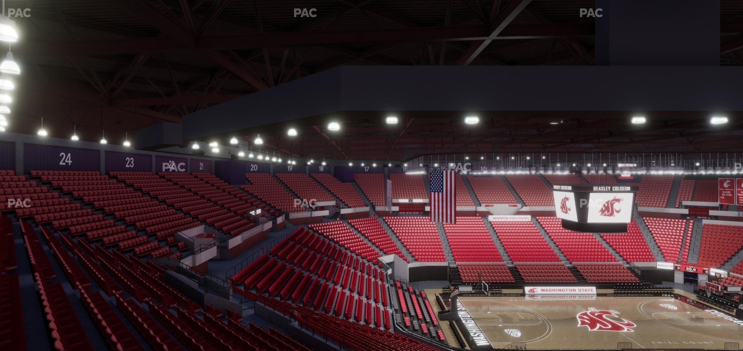 Beasley Coliseum - Section Upper 29 Seat View
