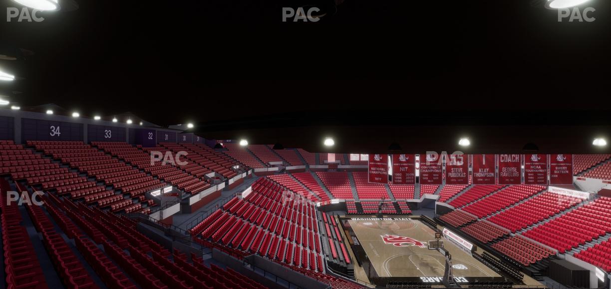 Beasley Coliseum - Section Upper 3 Seat View