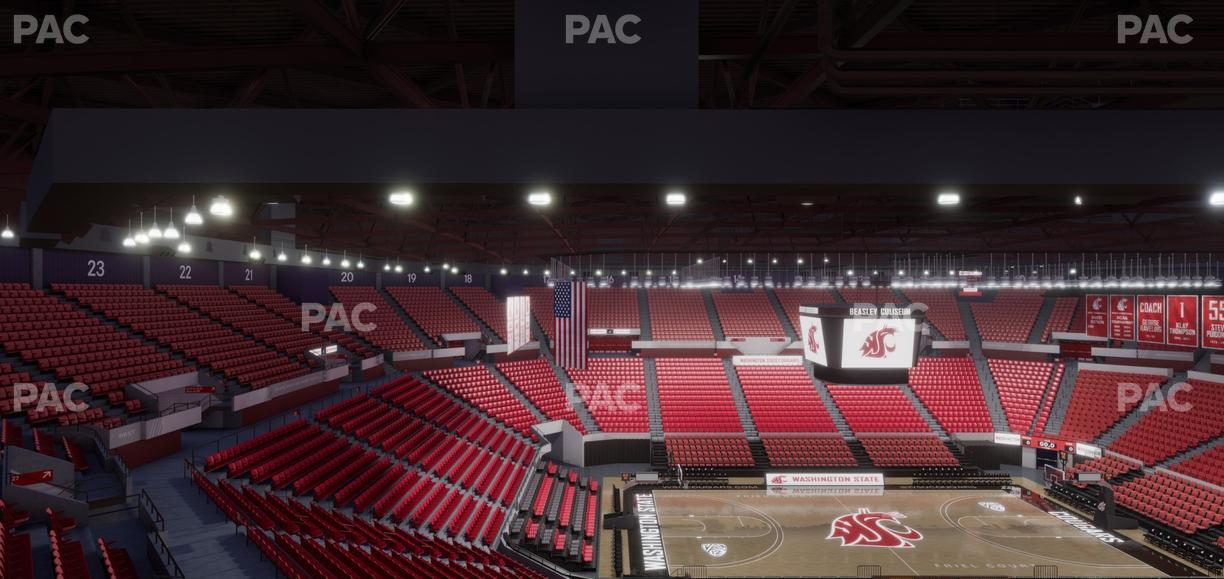 Beasley Coliseum - Section Upper 30 Seat View