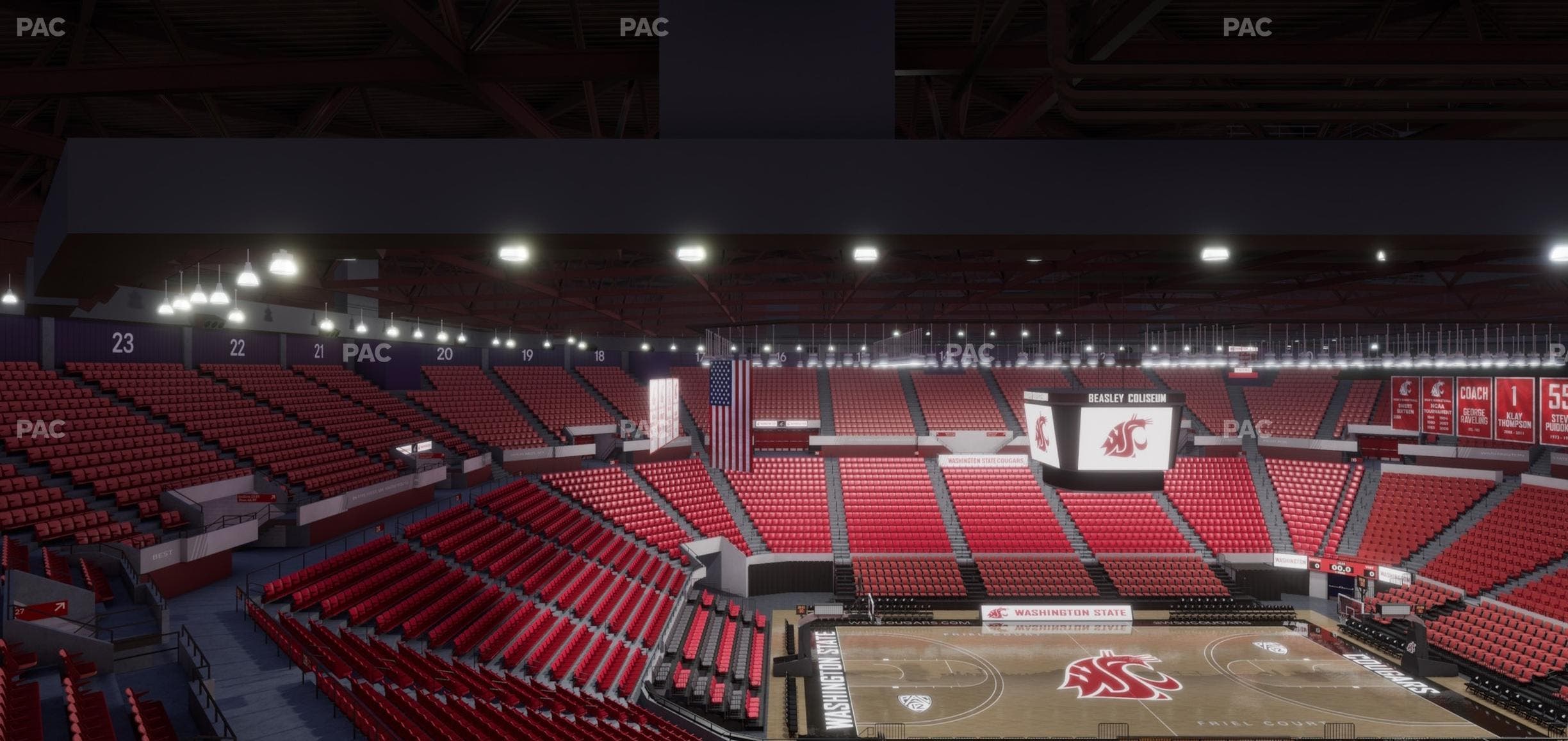 Beasley Coliseum - Section Upper 30 Seat View