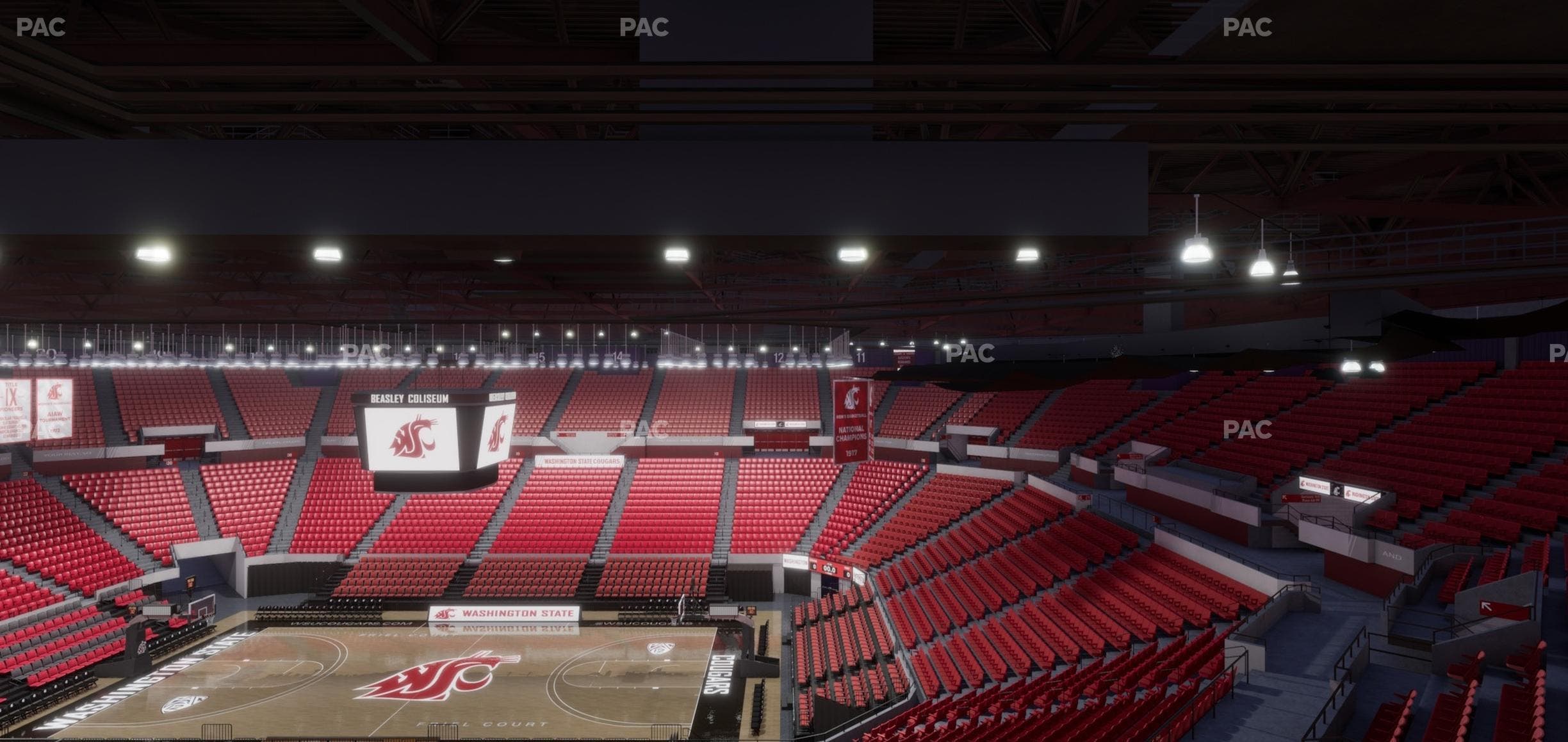 Beasley Coliseum - Section Upper 34 Seat View