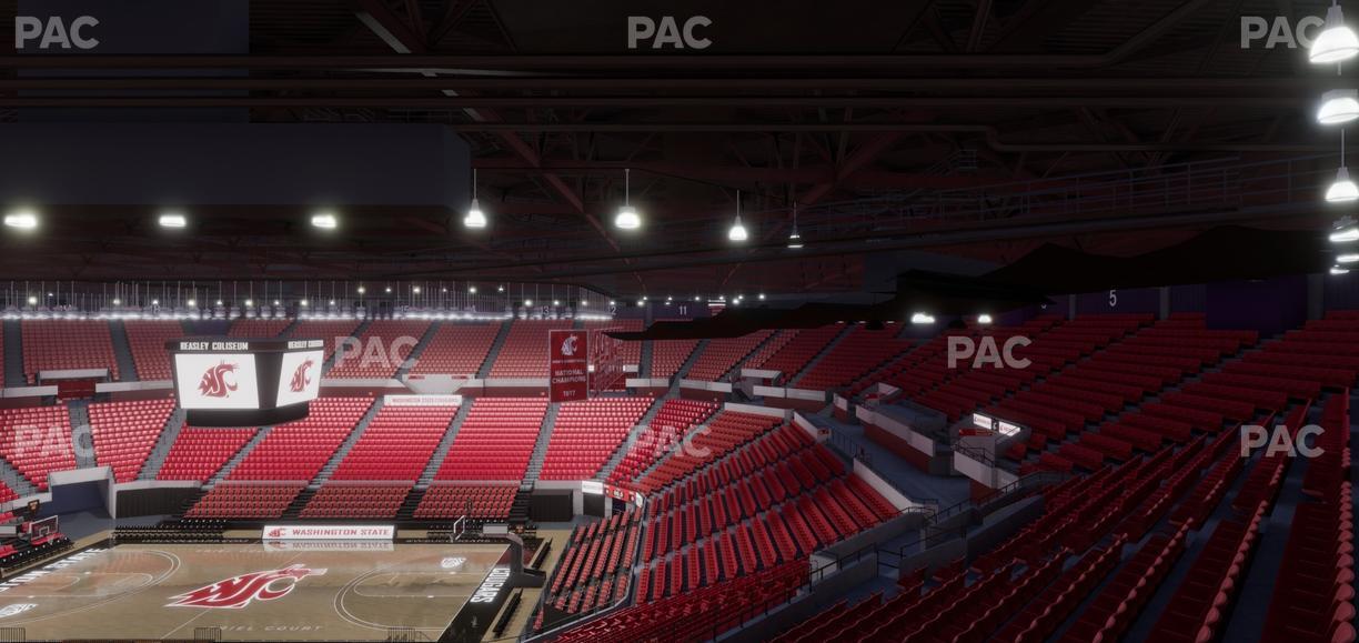 Beasley Coliseum - Section Upper 35 Seat View