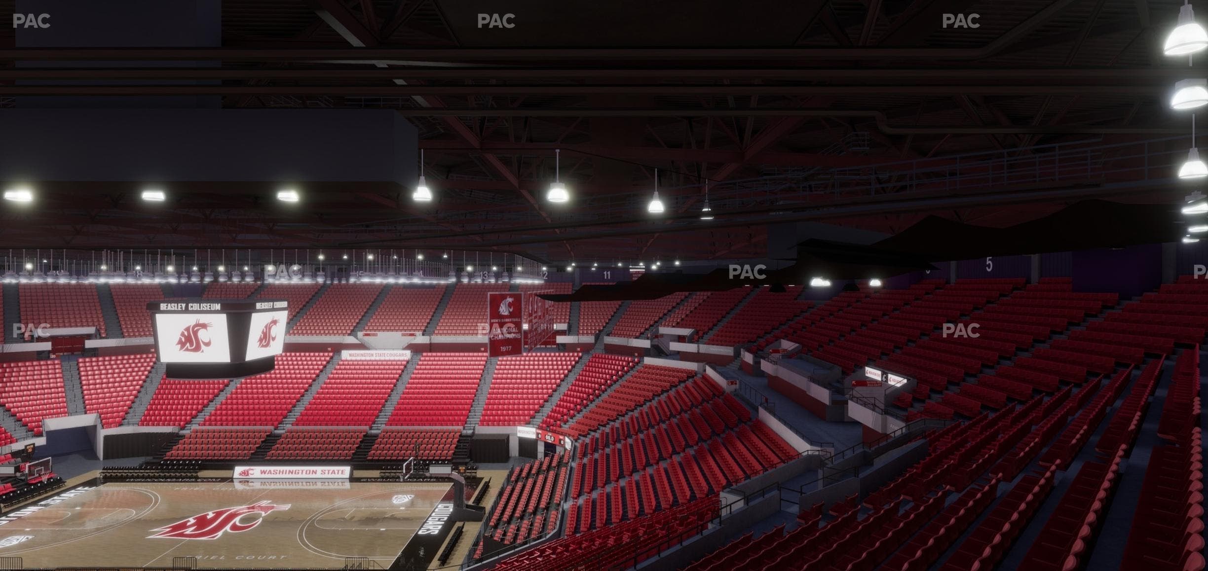 Beasley Coliseum - Section Upper 35 Seat View