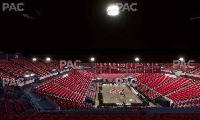 Beasley Coliseum - Section Upper 4 Seat View