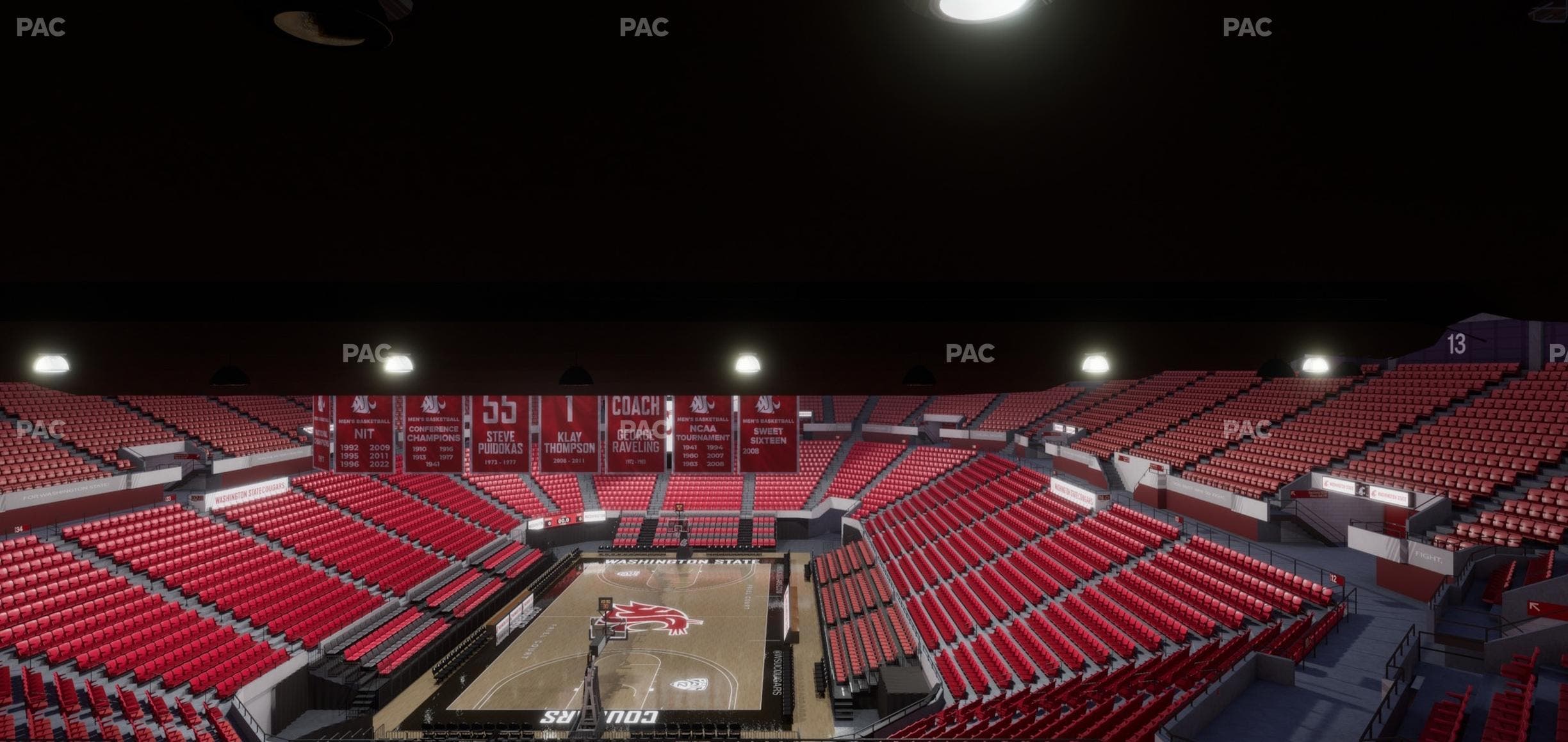 Beasley Coliseum - Section Upper 6 Seat View