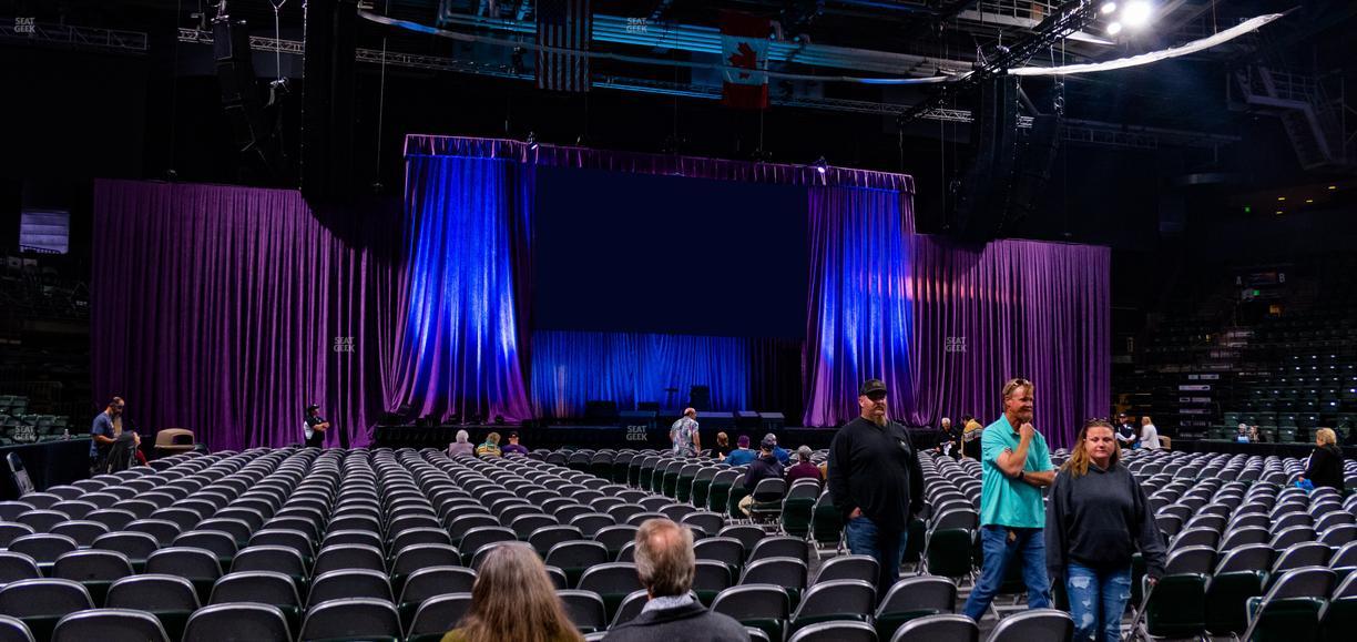 Blue Federal Credit Union Arena - Section Floor Ccc Seat View