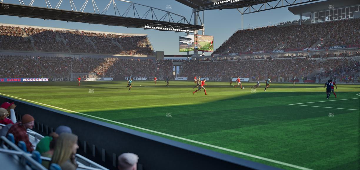 BMO Field - Section Field Boxes Seat View