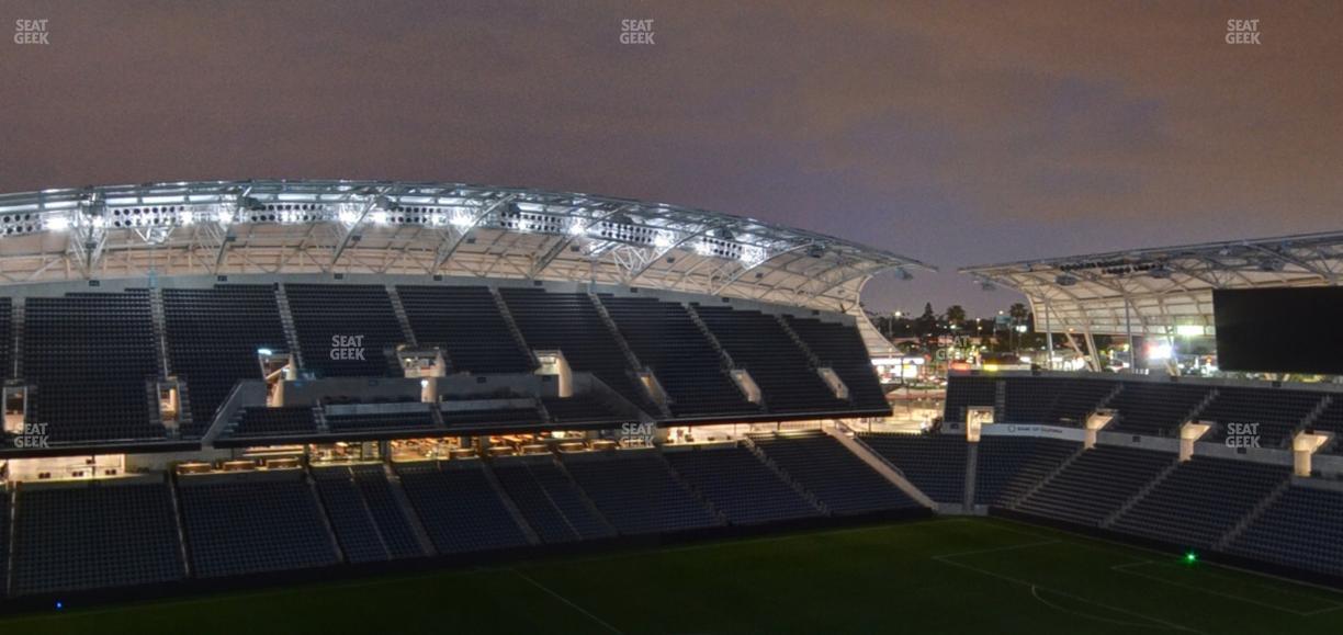 BMO Stadium - Section Sunset Deck Loge Box A Seat View