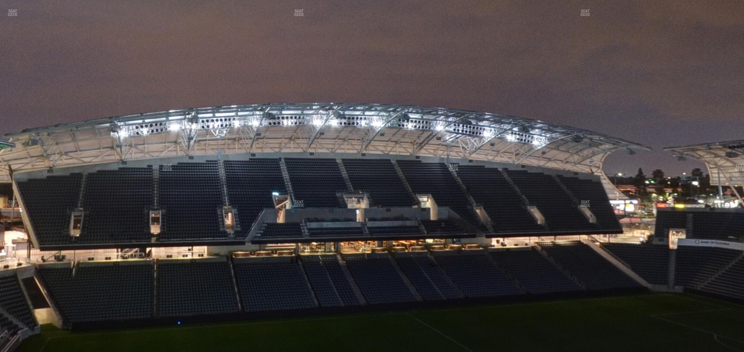 BMO Stadium - Section Sunset Deck Loge Box B Seat View