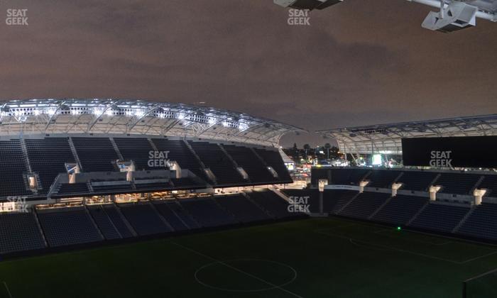 BMO Stadium - Section Sunset Deck Loge Box F Seat View