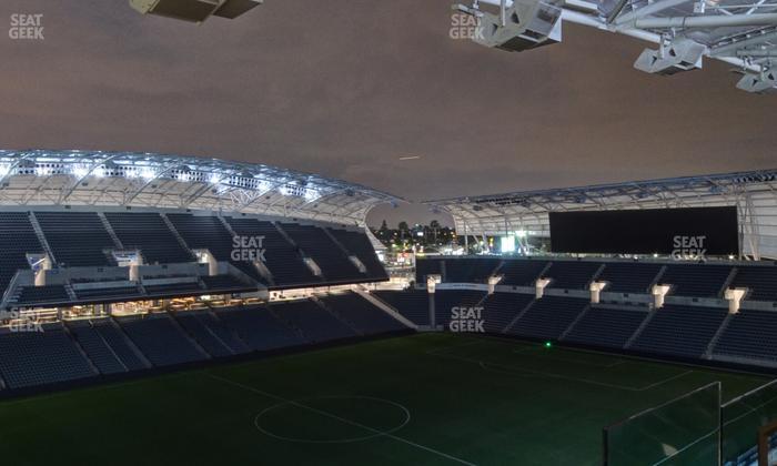 BMO Stadium - Section Sunset Deck Loge Box H Seat View