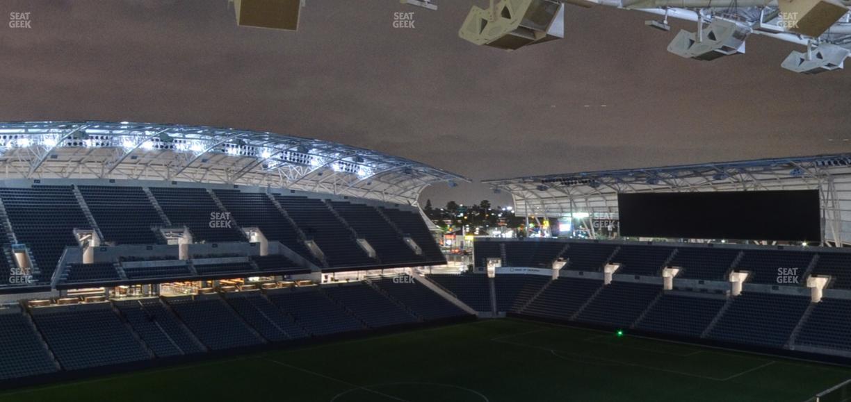 BMO Stadium - Section Sunset Deck Loge Box L Seat View