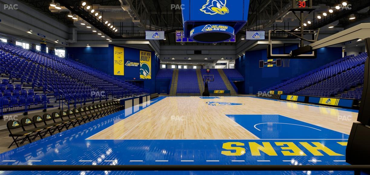 Bob Carpenter Center - Section Courtside Club Seat View