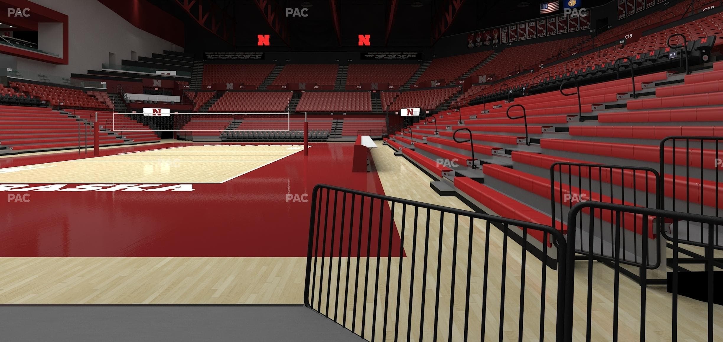 Bob Devaney Sports Center - Section A 3 Seat View