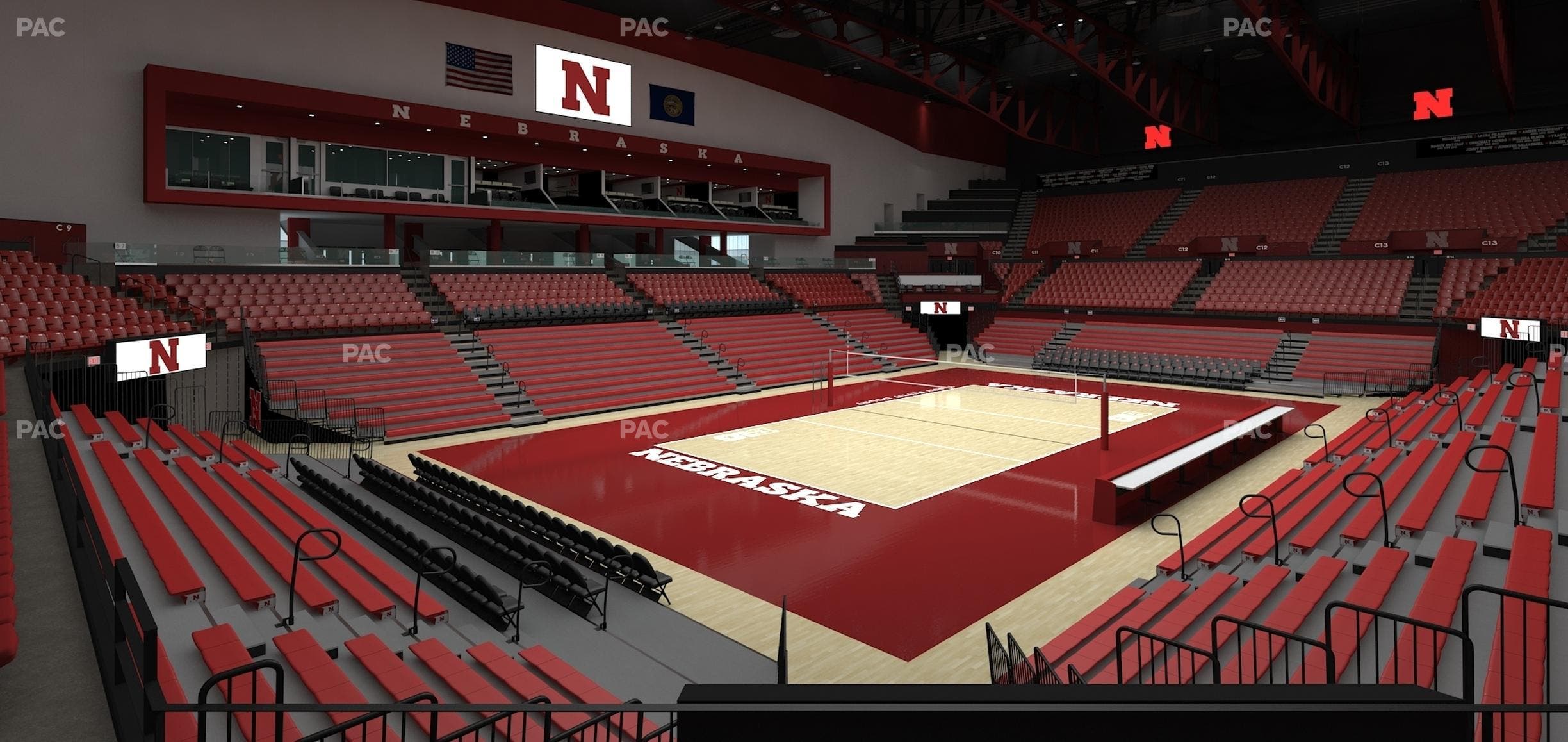 Bob Devaney Sports Center - Section B 3 Seat View