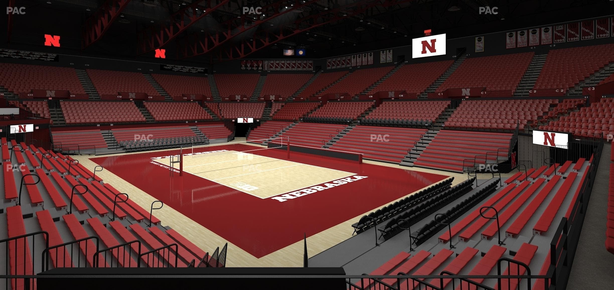 Bob Devaney Sports Center - Section B 6 Seat View