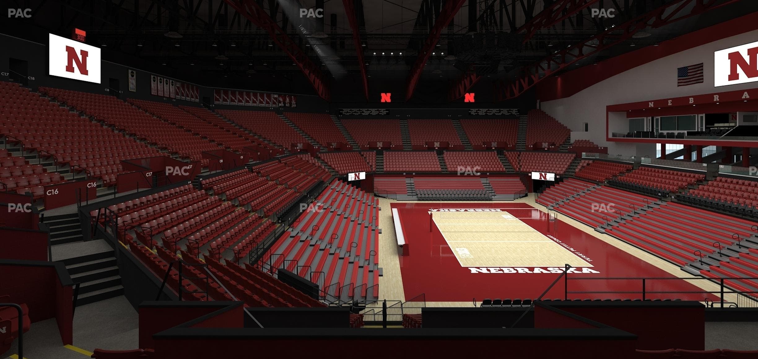Bob Devaney Sports Center - Section C 13 Seat View