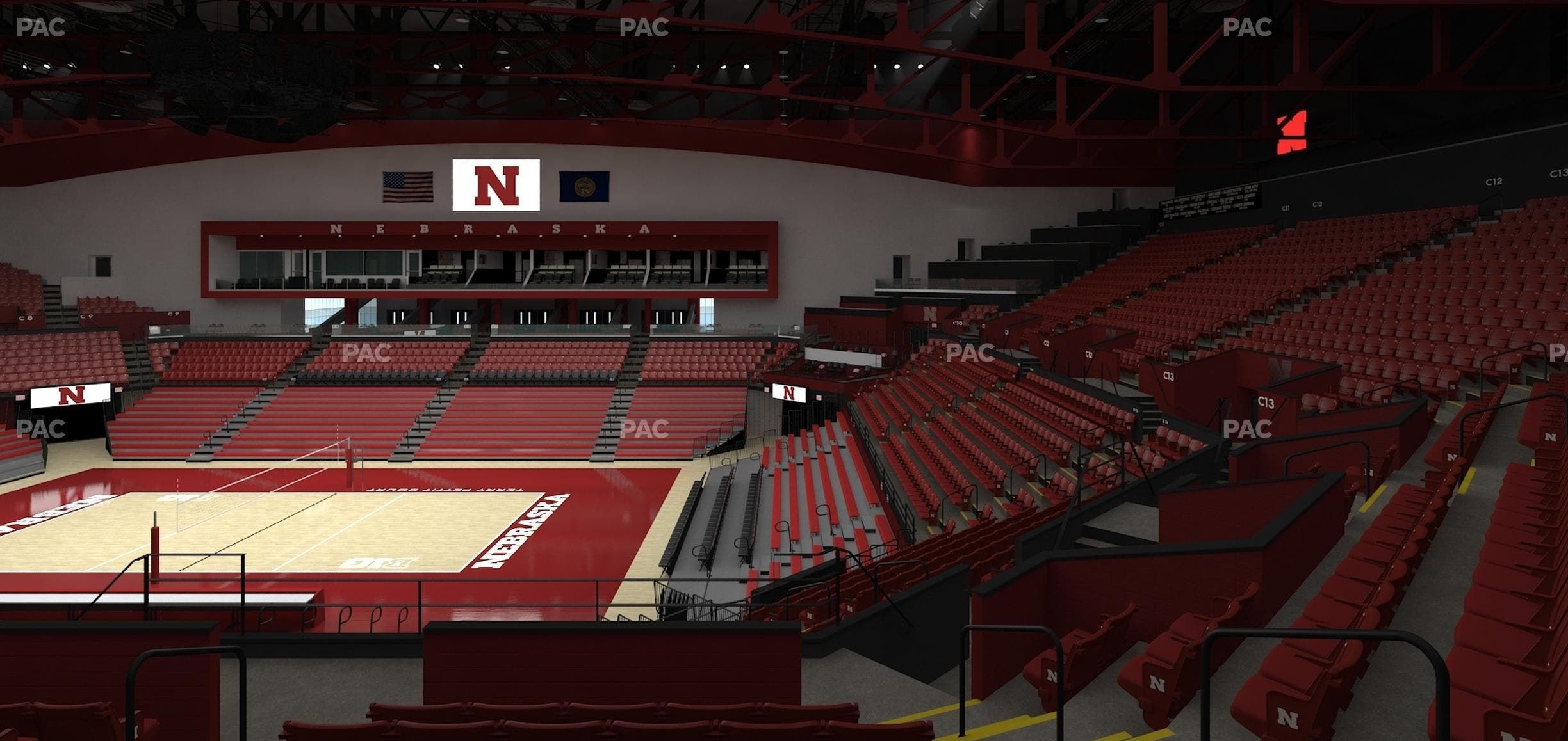 Bob Devaney Sports Center - Section C 16 Seat View
