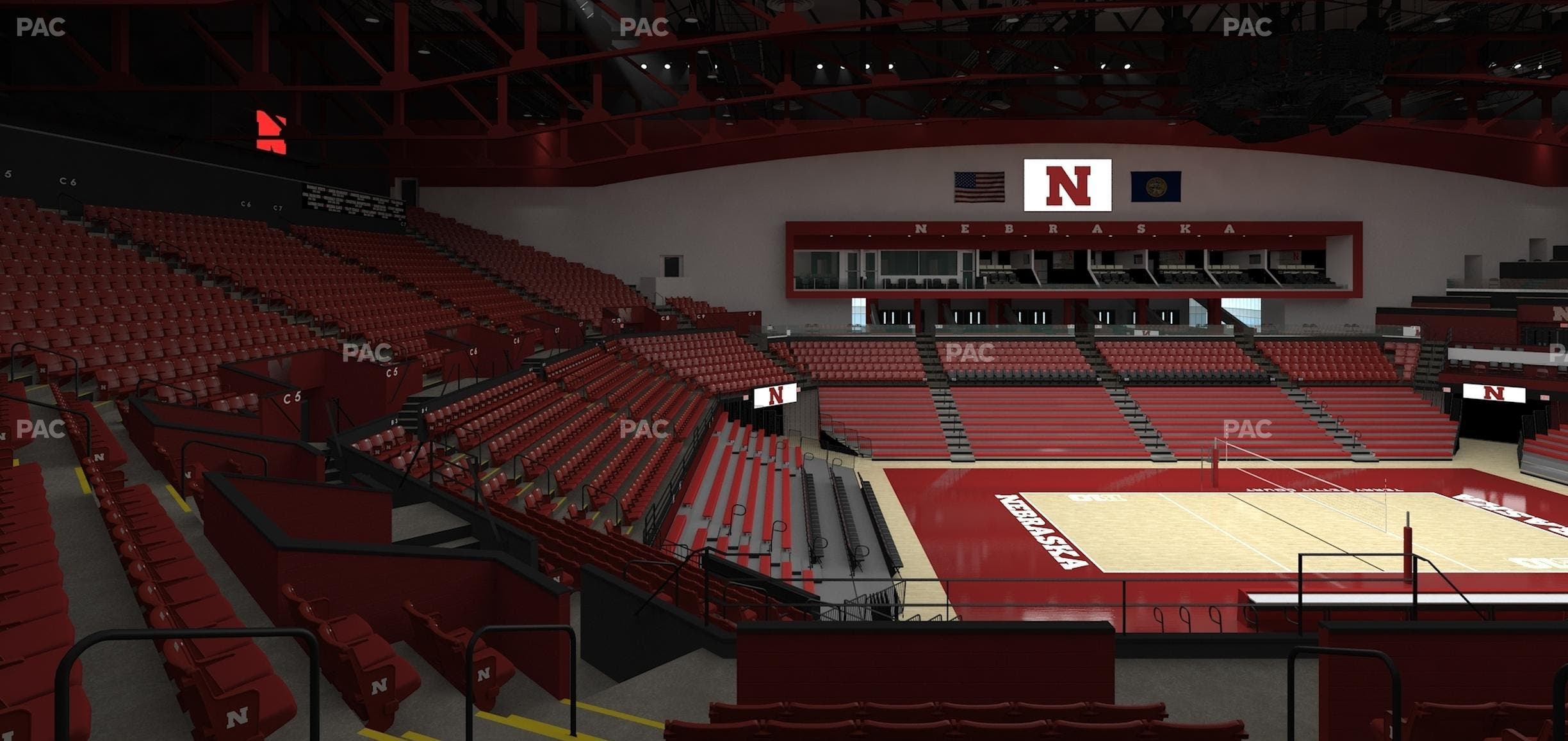 Bob Devaney Sports Center - Section C 2 Seat View