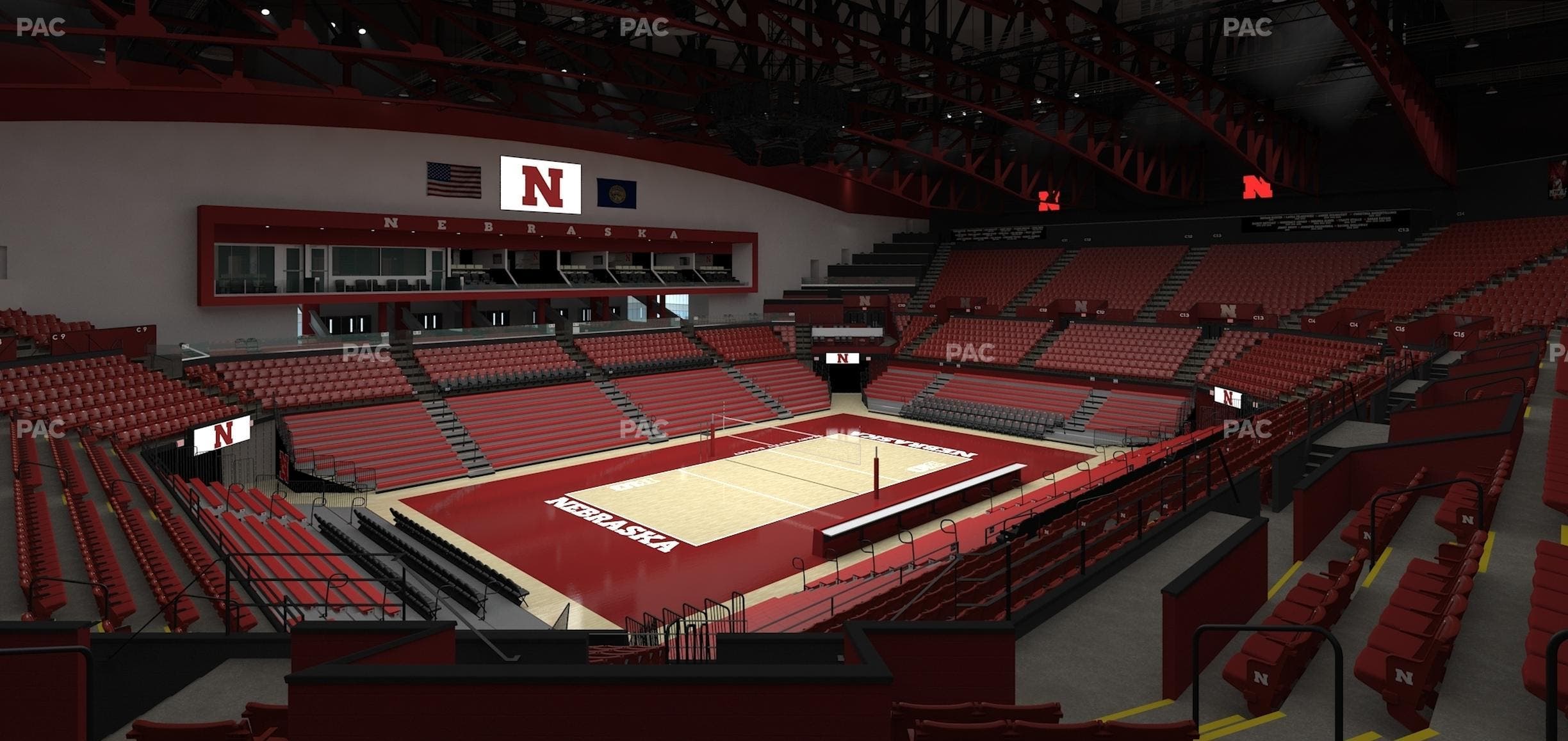 Bob Devaney Sports Center - Section C 3 Seat View