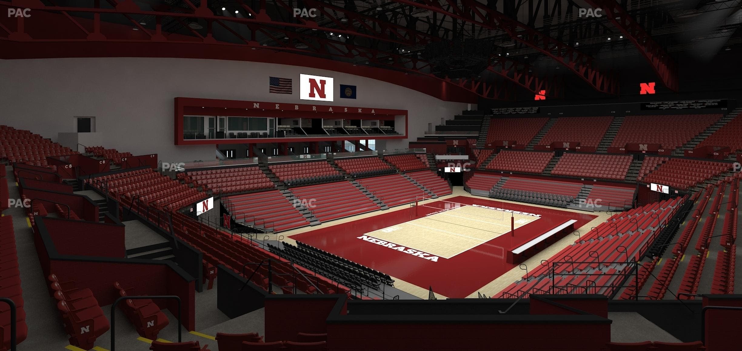 Bob Devaney Sports Center - Section C 4 Seat View