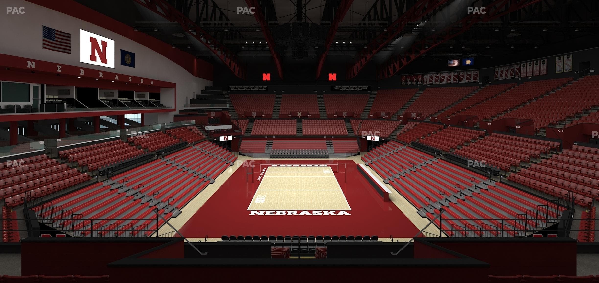 Bob Devaney Sports Center - Section C 6 Seat View